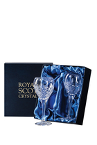 Large Crystal Wine Glasses, Set of 2